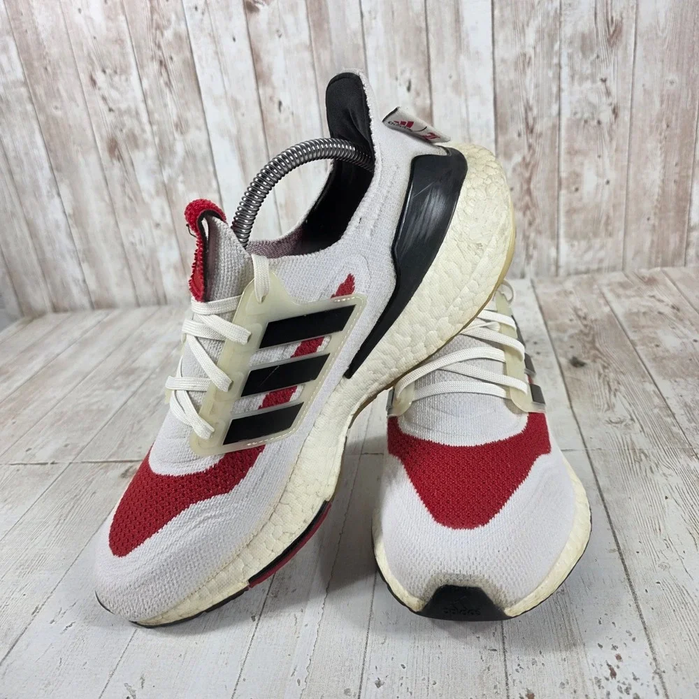 Adidas Ultraboost 21 Louisville Cardinals Mens Running Shoes White Red GY0427 8